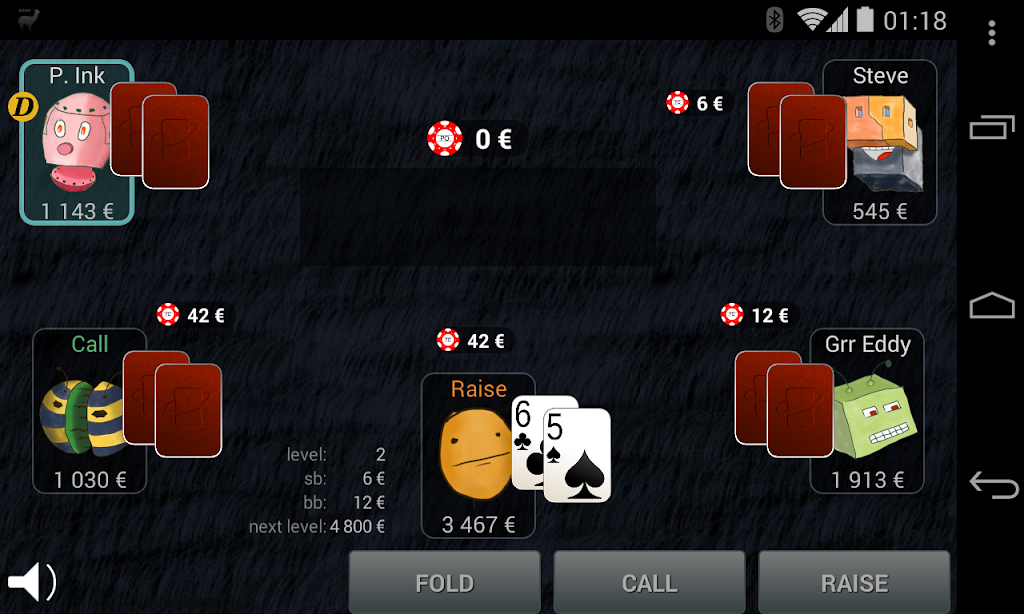 Bots Don't Bluff Offline Poker ภาพหน้าจอ 1