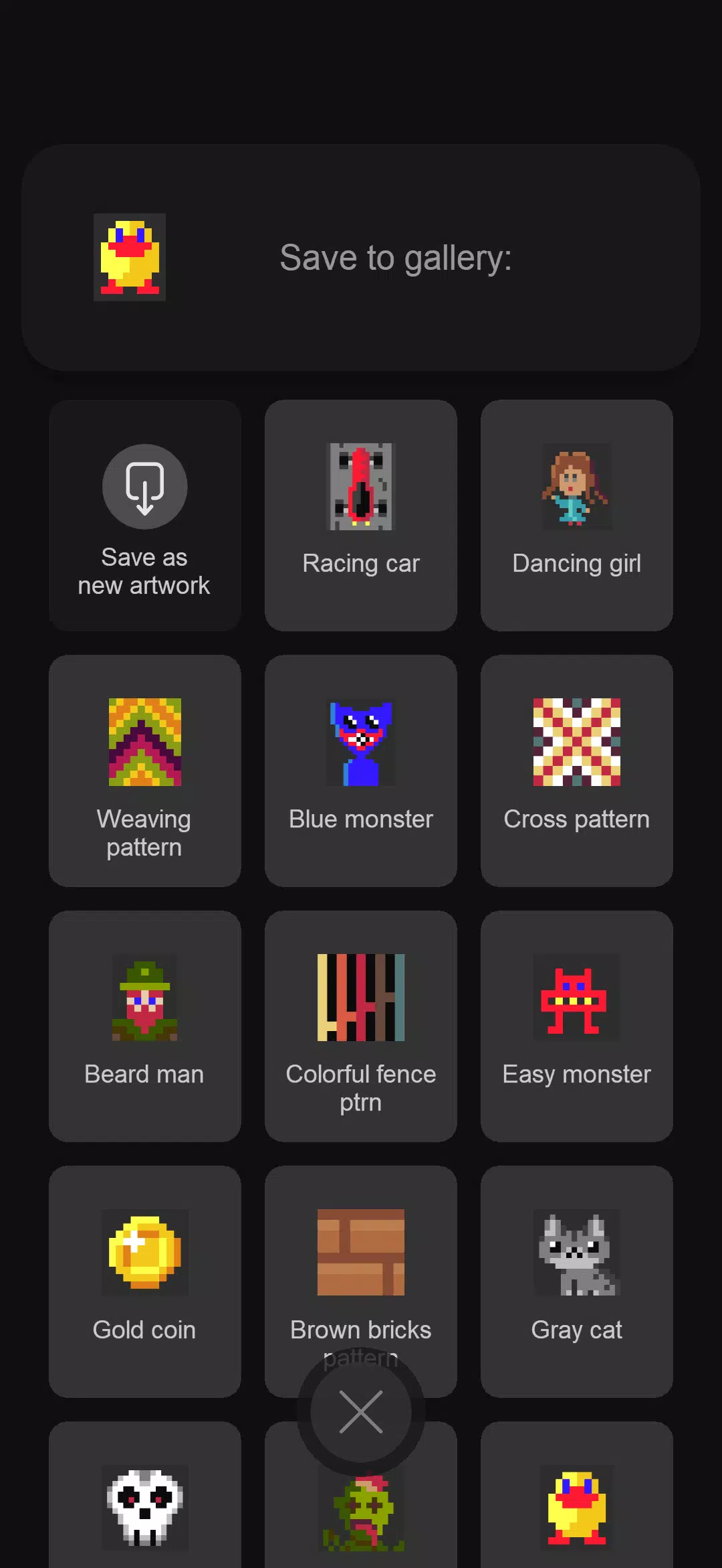 Easy pixel art maker editor Tangkapan skrin 1