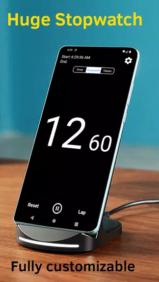 Huge Timer Stopwatch Tabata ภาพหน้าจอ 3