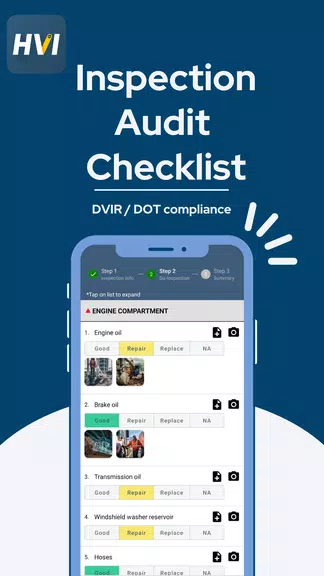 Vehicle Inspection Maintenance Capture d'écran 0