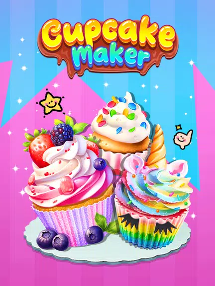 Cupcake Maker: Unicorn Cupcake Schermafbeelding 0