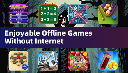 Unterhaltsame Offline-Spiele ohne Internet