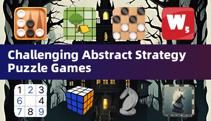 Challenging Abstract Strategy Puzzle Games