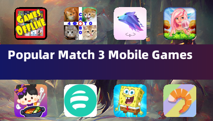 인기 있는 매치 3 모바일 게임